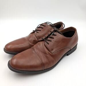 Call It Spring Derby Mens Leather Formal Shoes Lace-Up Brown Size US9 EU42